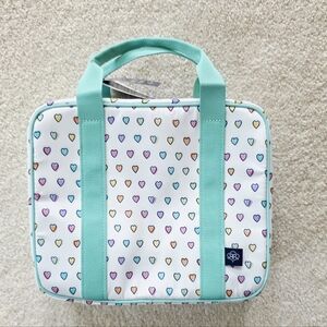 Disco Hearts Wave Hanging Toiletry Bag White/Teal - Roller Rabbit x Target
